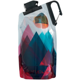 Botella plegable Platypus DuoLock SoftBottle 0,75l rojo Red Peaks