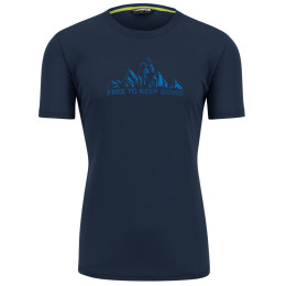 Camiseta de hombre Karpos Loma Print Jersey azul oscuro Outer Space/Indigo B./Tangerin