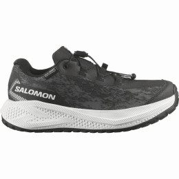 Calzado para niños Salomon Aero Grvl Wp J Black-White-Black