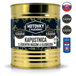 Sopa Hotovky z plechovky Sopa de col con carne ahumada y salchicha 800 ml