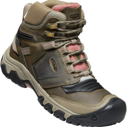 Calzado de mujer Keen Ridge Flex Mid Wp marrón Timberwolf/BrickDust