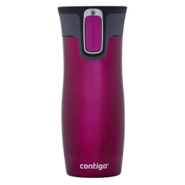 Taza térmica Contigo West Loop 470ml rosa/negro raspberry