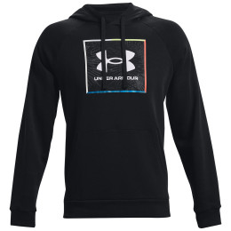 Sudadera de hombre Under Armour Rival Flc Graphic Hoodie negro Black / / White