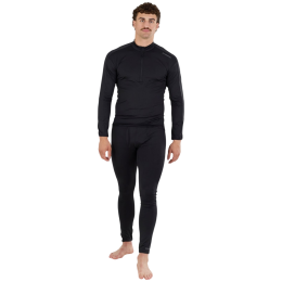 Camiseta funcional de hombre Fundango Novak Midlayer negro black