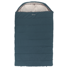 Saco de dormir tipo manta Outwell Campion Lux Double azul oscuro Blue