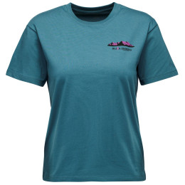 Camiseta de mujer Black Diamond W Mountainscape SS Tee