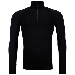 Sudadera funcional de hombre Ortovox 230 Competition Zip Neck negro BlackRaven