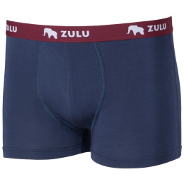 Calzoncillos bóxer para hombre Zulu Bambus 210 azul/rojo navy/wine red