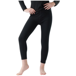 Calzoncillos funcionales para niños Smartwool Kids' Classic Thermal Merino Base Layer Bottom negro BLACK