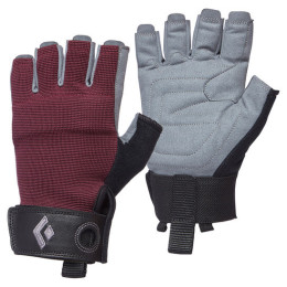 Guantes de vía ferrata Black Diamond W'S Crag Half-Finger Gloves rojo Bordeaux