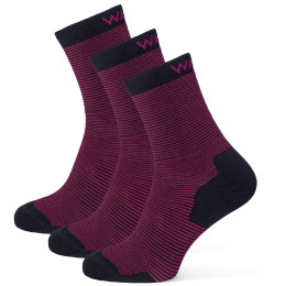 Calcetines Warg Happy Merino W Mini Mix 3 pack negro/rosa Black/Pink