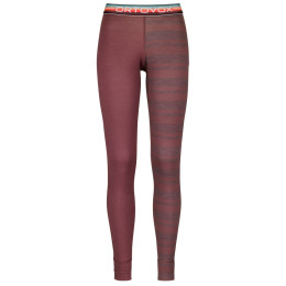 Calzoncillos funcionales de mujer Ortovox 185 Rock'N'Wool Long Pants W rosa mountain rose