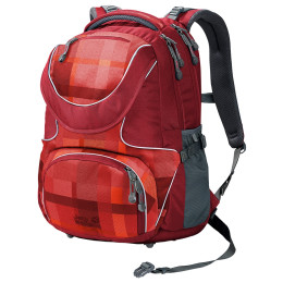 Mochila para niños Jack Wolfskin Ramson 26 Pack rojo IndianRedWovenCheck