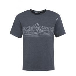 Camiseta de hombre Chillaz Relaxed Mountain Skyline negro black melange