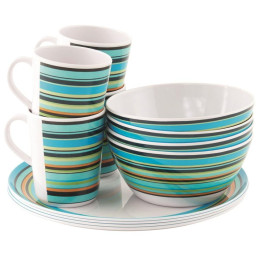 Vajilla Easy Camp Java Picnic Set 4 Persons