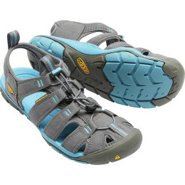 Sandalias de mujer Keen Clearwater CNX W gris/azul Gargoyle/NorseBlue