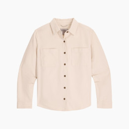 Camisa de mujer Royal Robins W Lieback Button-up L/S beige Chalk HTR