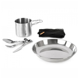 Vajilla GSI Outdoors Glacier Stainless 1 Person Set