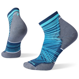 Calcetines Smartwool Run Targeted Cushion Pattern Ankle Socks azul deep navy