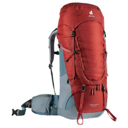 Mochila Deuter Aircontact 45+10 gris/rojo LavaTeal