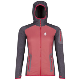 Chaqueta de mujer High Point Merino Alpha Lady Hoody rojo BrickRed/Anthracite