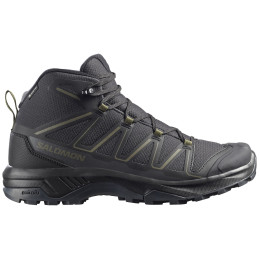 Zapatos trekking hombre Salomon Exraise Mid Gtx negro/verde Black / Black / Olive Night