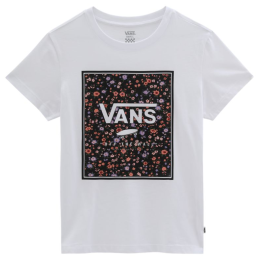 Camiseta de mujer Vans Wm Boxed In Rose Crew blanco White