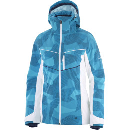 Chaqueta de mujer Salomon Brilliant W azul/blanco BarrierReef
