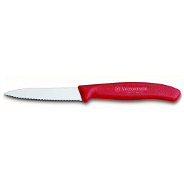 Cuchillo para verduras Victorinox vlnitý 8 cm rojo