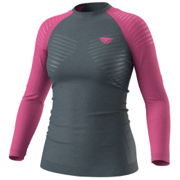 Camiseta funcional de mujer Dynafit Tour Light Merino W L/S Tee rosa/gris 6A51 - magenta/0720