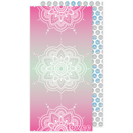 Toalla de secado rápido Towee Mandala 80 x 160 cm rosa MandalaPink