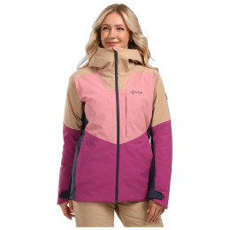 Chaqueta de esquí para mujer Kilpi Killyan-W violeta oscuro/rosa VLT