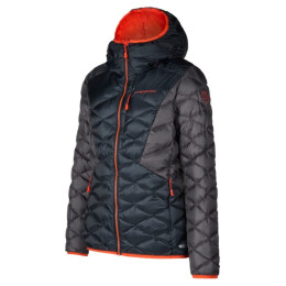 Chaqueta de mujer La Sportiva Pinnacle Down Jkt W negro/rojo Black/Cherry Tomato