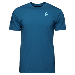 Camiseta de hombre Black Diamond M BD MOUNTAIN BADGE SS TEE azul Astral Blue