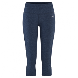 Mallas de tres cuartos para mujer Kari Traa Julie High W Capri azul Marin