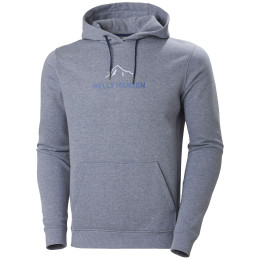 Sudadera de hombre Helly Hansen F2F Organic Cotton Hoodie azul Ocean Melange