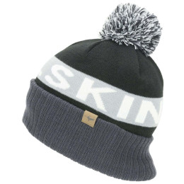 Gorro SealSkinz Foulden negro/blanco Black/Grey/White/