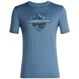 Camiseta de hombre Icebreaker Mens Tech Lite SS Crewe Alpine azul GraniteBlue