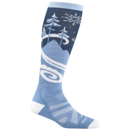 Medias de mujer Darn Tough Swirlwind Otc negro midnight