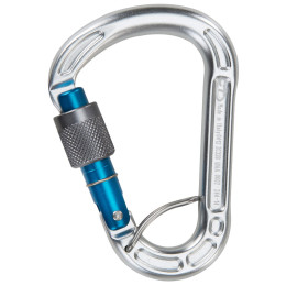 Mosquetón Climbing Technology Concept SGL plata/azul Polished/ColorGate