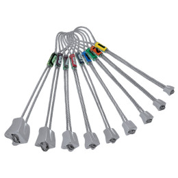 Juego de fisureros Rock Empire Alu Nuts plata