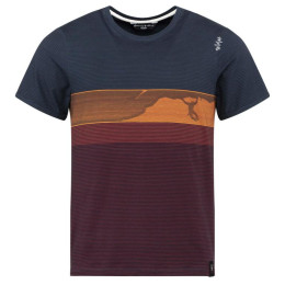 Camiseta de hombre Chillaz Kamu Climbing azul/rojo Multicolor Red