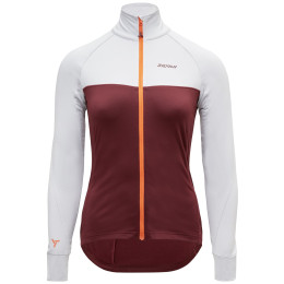 Sudadera de mujer Silvini Matesia gris/rojo cloud-merlot