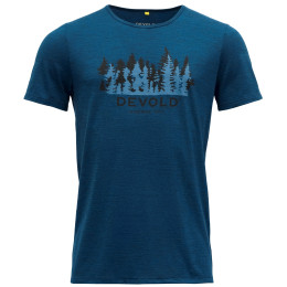 Camiseta de hombre Devold Ørnakken Forest Man Tee azul Skydiver Dark