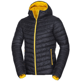 Chaqueta de invierno para hombre Northfinder Dan negro/amarillo blacklemon