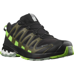 Zapatillas de carrera para hombre Salomon Xa Pro 3D V8 Gore-Tex negro/verde Black