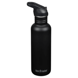 Botella de acero inoxidable Klean Kanteen Classic 27oz (w/Flip Seal Sport) negro Black