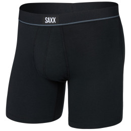 Calzoncillos bóxer para hombre Saxx Essential Cotton Boxer Brief Fly negro black
