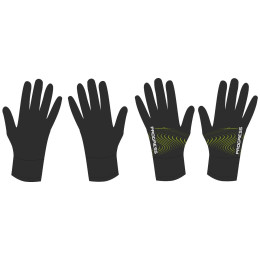 Guantes para niños Progress DT COOLIO GLOVES 26RZ negro/verde Black/Lime