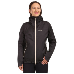 Chaqueta impermeable para mujer Kilpi Hurricane-W negro/gris BLK